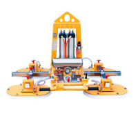 ABACO STONE VACUUM LIFTER SVL100 with 4 rubber suction cups for heavy stone lifting.