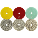 4" 3-Step Wet Polishing Pads