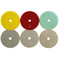 4" 3-Step Wet Polishing Pads