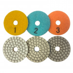 2" 3-Step Resin Wet and Dry Polishing Pads