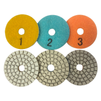 2" 3-Step Resin Wet and Dry Polishing Pads