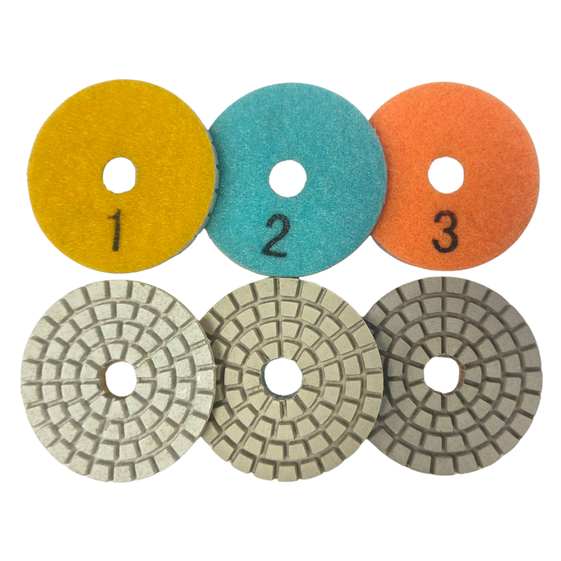 2" 3-Step Resin Wet and Dry Polishing Pads