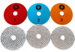 4" Premium 3-Step Star Wet Polishing Pads