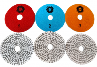 4" Premium 3-Step Star Wet Polishing Pads