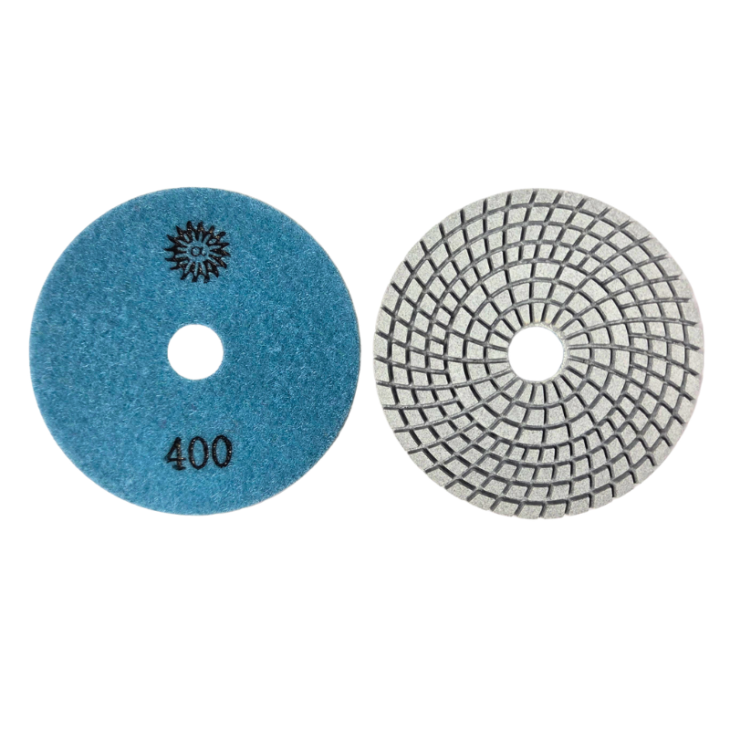 4" Premium Wet Spiral Pattern White Polishing Pads - Image 6