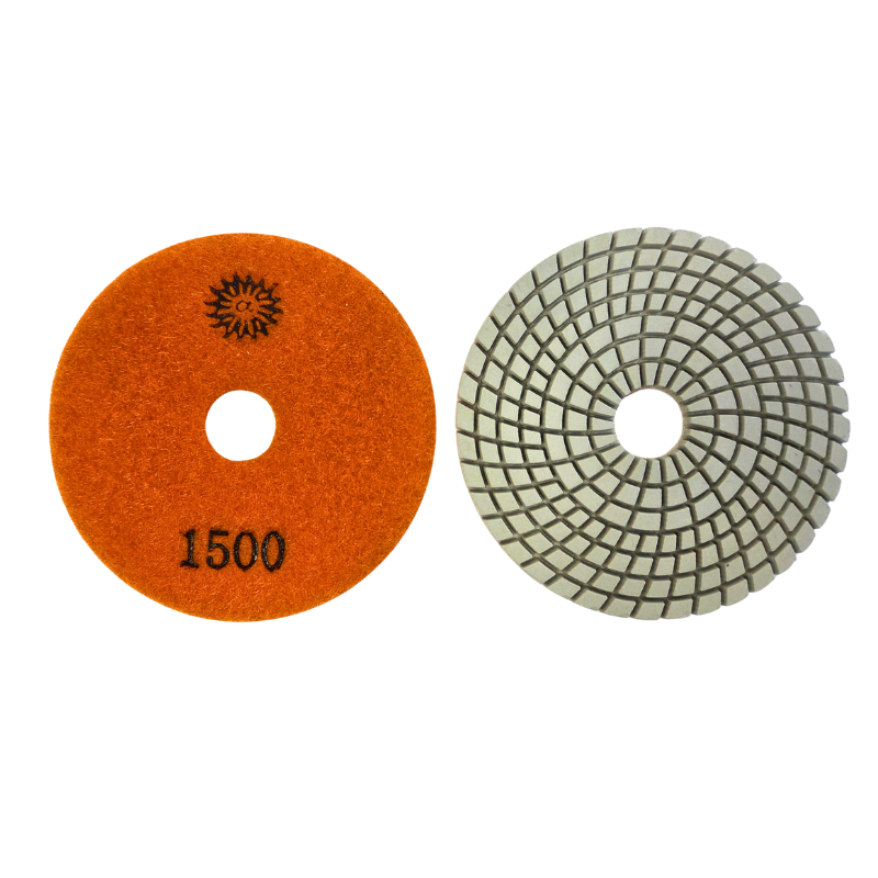4" Premium Wet Spiral Pattern White Polishing Pads - Image 8
