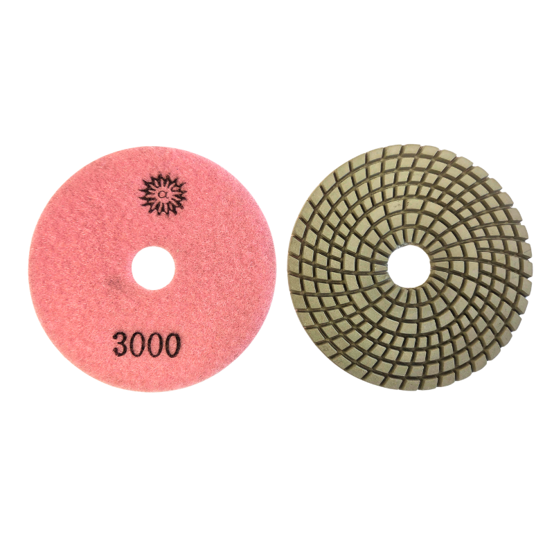 4" Premium Wet Spiral Pattern White Polishing Pads - Image 9