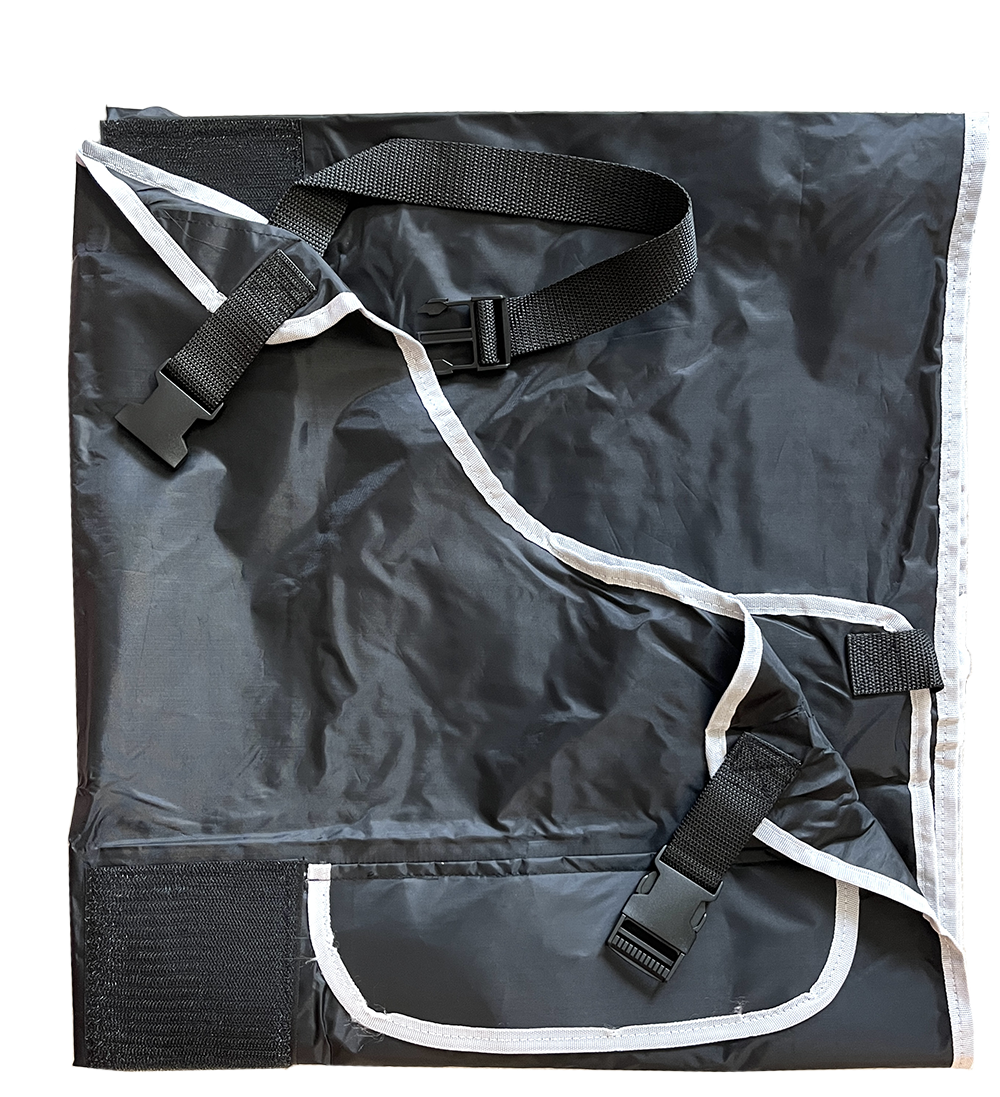 Waterproof Black Apron with Velcro Strips