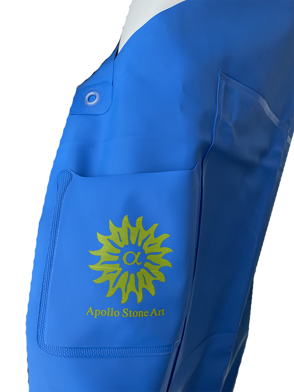 Heavy Duty Shoulder Strap Blue Apron - Image 4