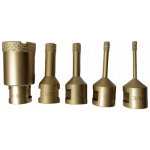 Gold Vacuum Brazed Core Bits
