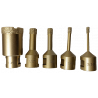 Gold Vacuum Brazed Core Bits
