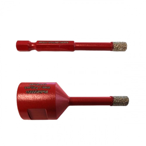 1/4" Premium Vacuum Brazed Porcelain Tile Drill Bits
