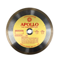 Apollo Premium 7" Continuous Rim Glass Tile Blade _front