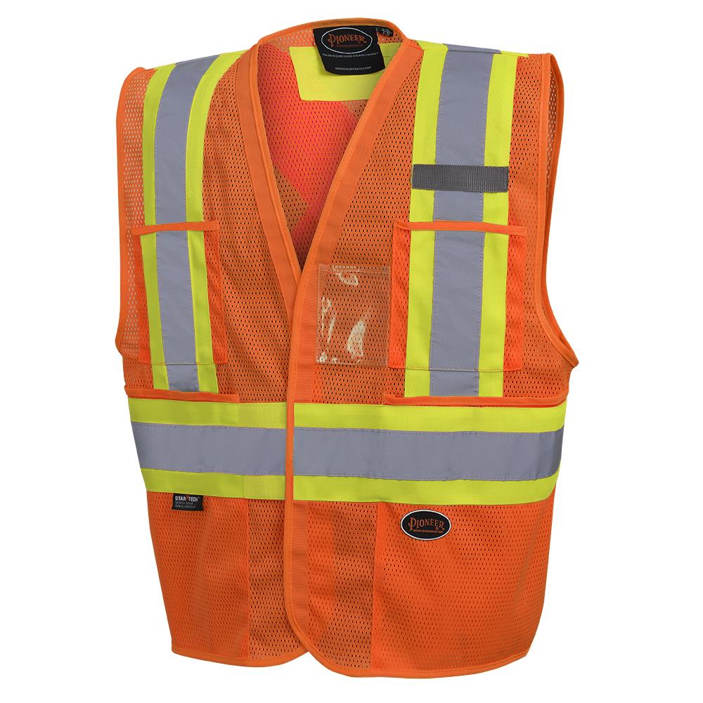 Pioneer Hi-Viz Non Tear Away Mesh Vest - Image 2