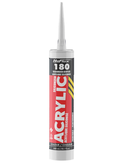 NuFlex 180 Siliconized Acrylic Sealant 300ml - White