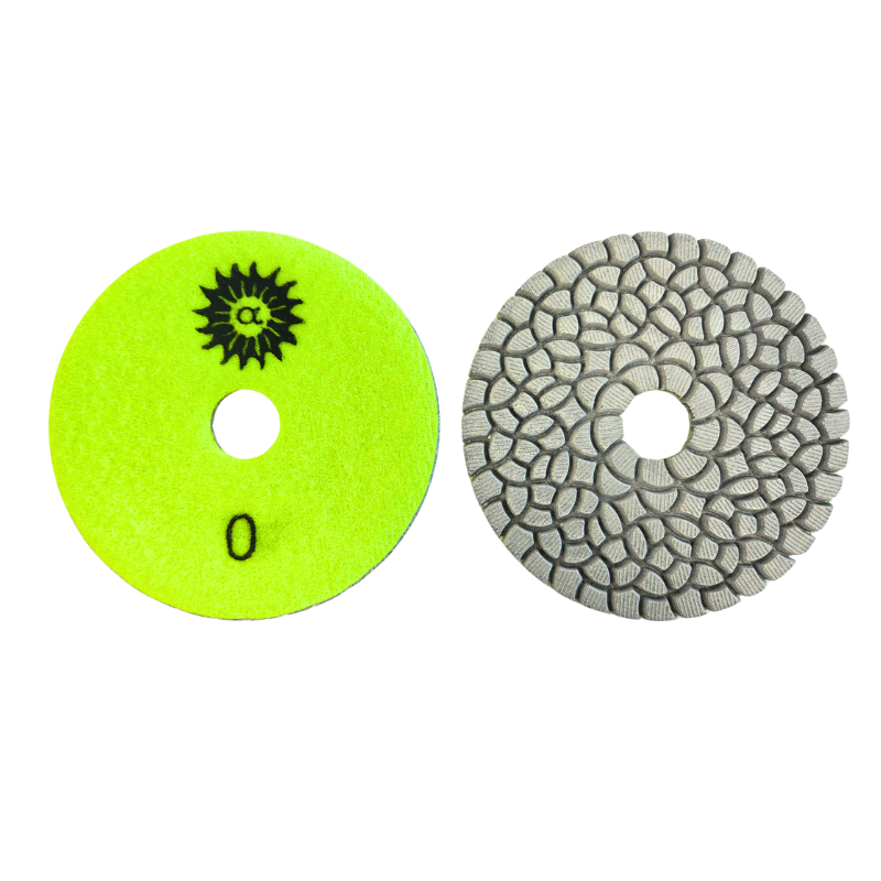 4" 4-Step Premium Floral Design Wet Polishing Pad - Image 2