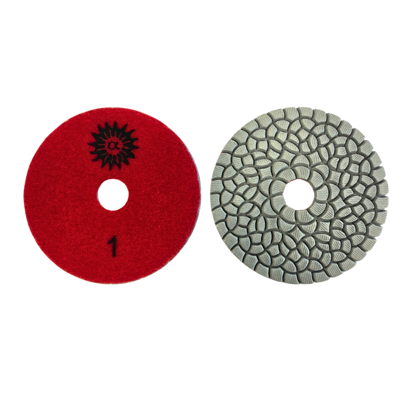 4" 4-Step Premium Floral Design Wet Polishing Pad - Image 3