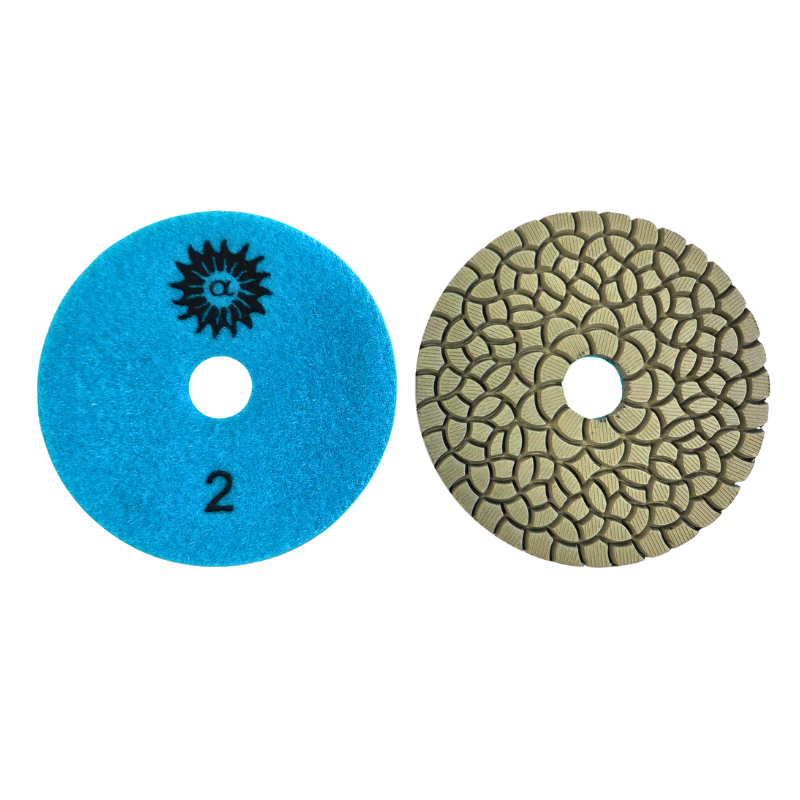 4" 4-Step Premium Floral Design Wet Polishing Pad - Image 4