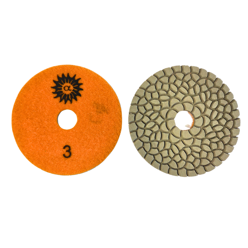 4" 4-Step Premium Floral Design Wet Polishing Pad - Image 5