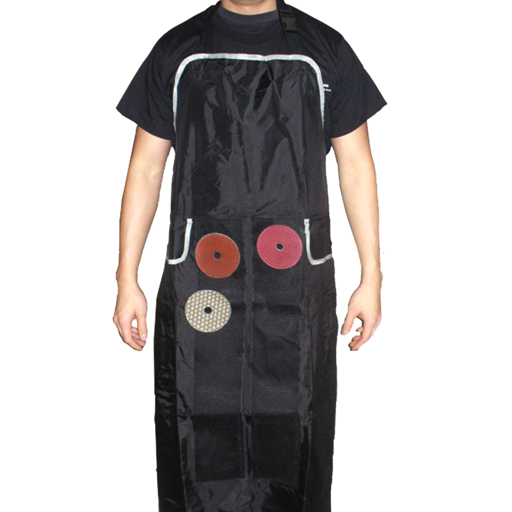 Waterproof Black Apron with Velcro Strips - Image 3