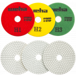 4" Weha 3-Step Hybrid Polishing Pads