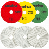 4" Weha 3-Step Hybrid Polishing Pads